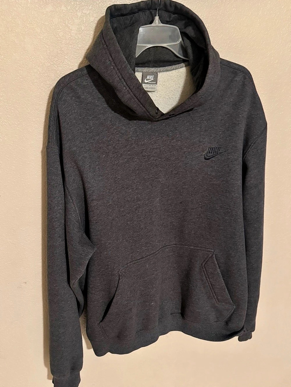 Y2K Nike Sportswear Hoodie Gray XL